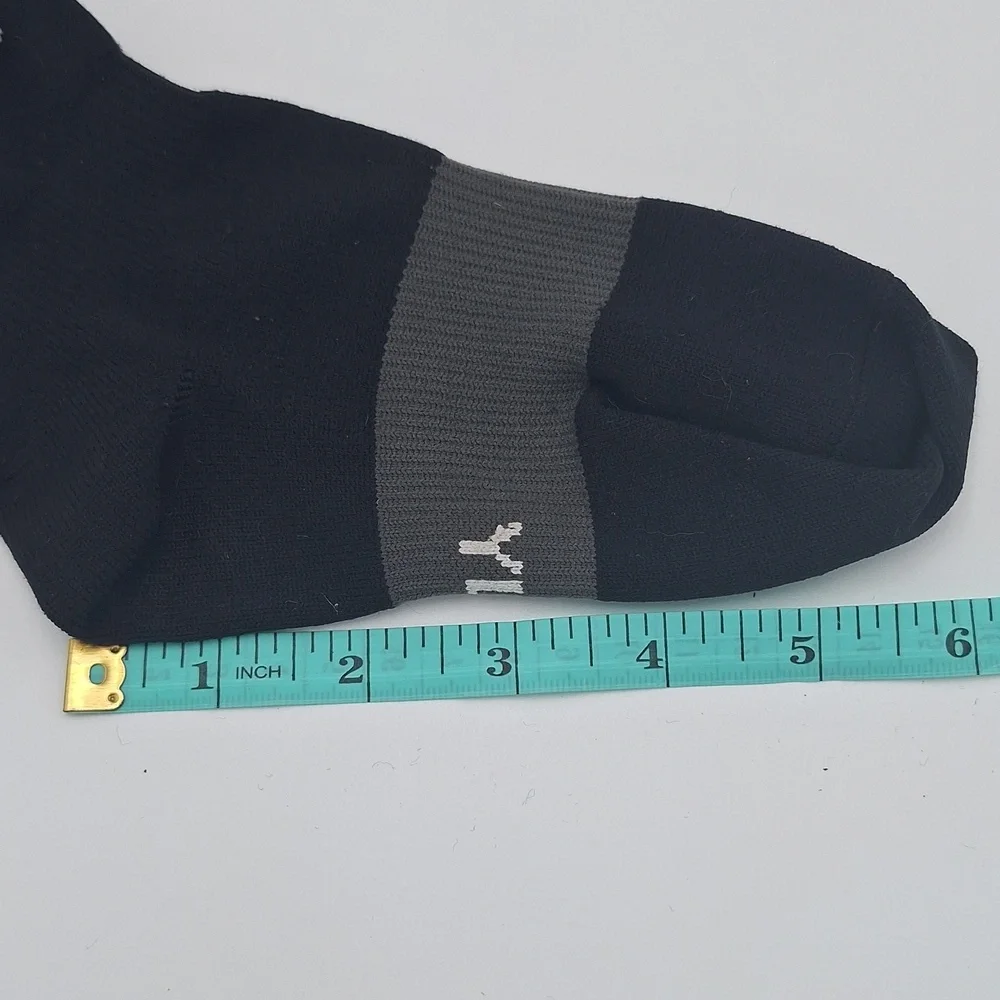 Under Armour Black Gray Kids Althetic Socks